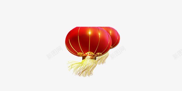 喜庆中国风大红灯笼png免抠素材_88icon https://88icon.com 中国风 喜庆 大红灯笼