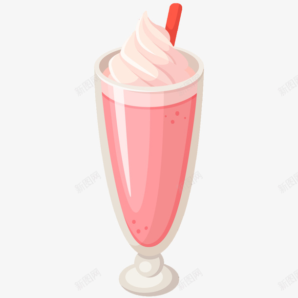 卡通可爱冰淇淋png免抠素材_88icon https://88icon.com 冰淇淋 卡通 可爱 吸管