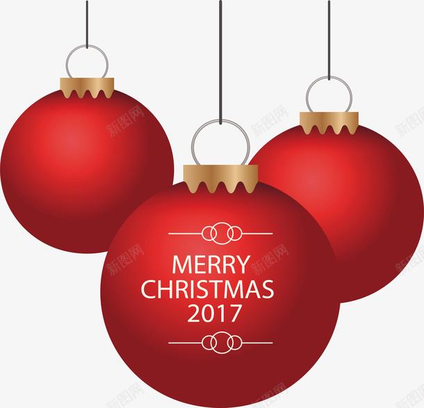 精美红色圣诞球矢量图ai免抠素材_88icon https://88icon.com merryChristmas 圣诞快乐 圣诞球 圣诞节 矢量png 红色圣诞球 矢量图
