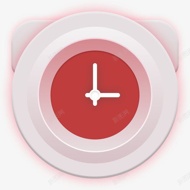 粉色风格手绘时钟psd免抠素材_88icon https://88icon.com 手绘 时钟 粉色 闹钟