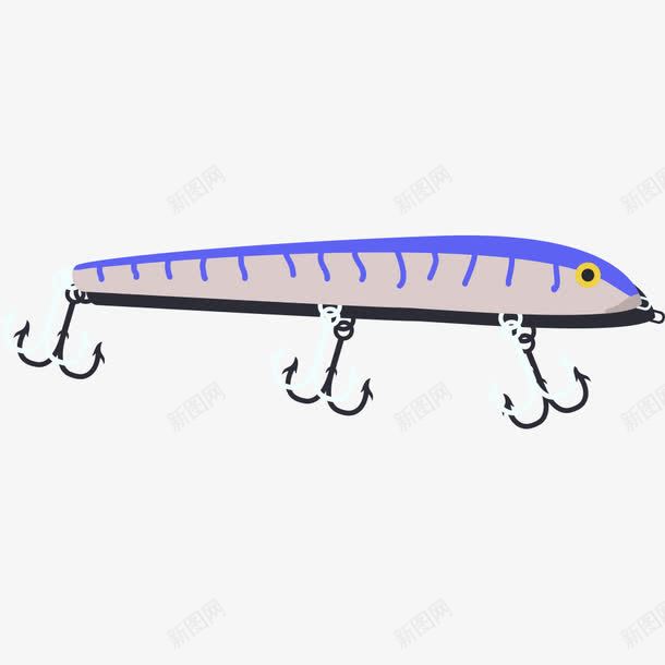 卡通鱼钩png免抠素材_88icon https://88icon.com png素材 卡通画 鱼 鱼钩