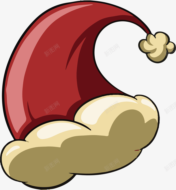 红色圣诞帽矢量图ai免抠素材_88icon https://88icon.com 卡通圣诞帽 圣诞帽 圣诞快乐 圣诞节 矢量png 红色圣诞帽 矢量图