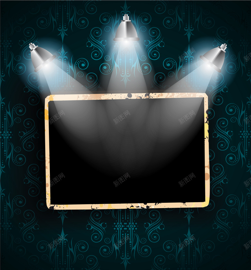 灯光下的黑板背景素材jpg设计背景_88icon https://88icon.com 聚光灯 灯光 背景 花纹 黑板