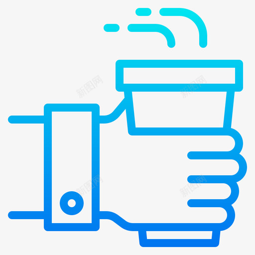 咖啡启动6梯度svg_88icon https://88icon.com 咖啡 启动 梯度