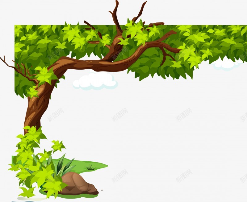 矢量手绘大树绿色丛林森林干花png免抠素材_88icon https://88icon.com 矢量 手绘 大树 绿色 丛林 森林 干花