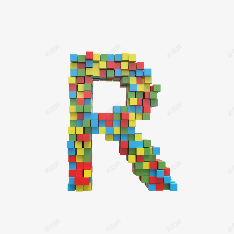 红黄积木搭建数字字母Rpng免抠素材_88icon https://88icon.com 3D 英文 积木 字数 数字 26个 字母 透明 碎石 组合 文字