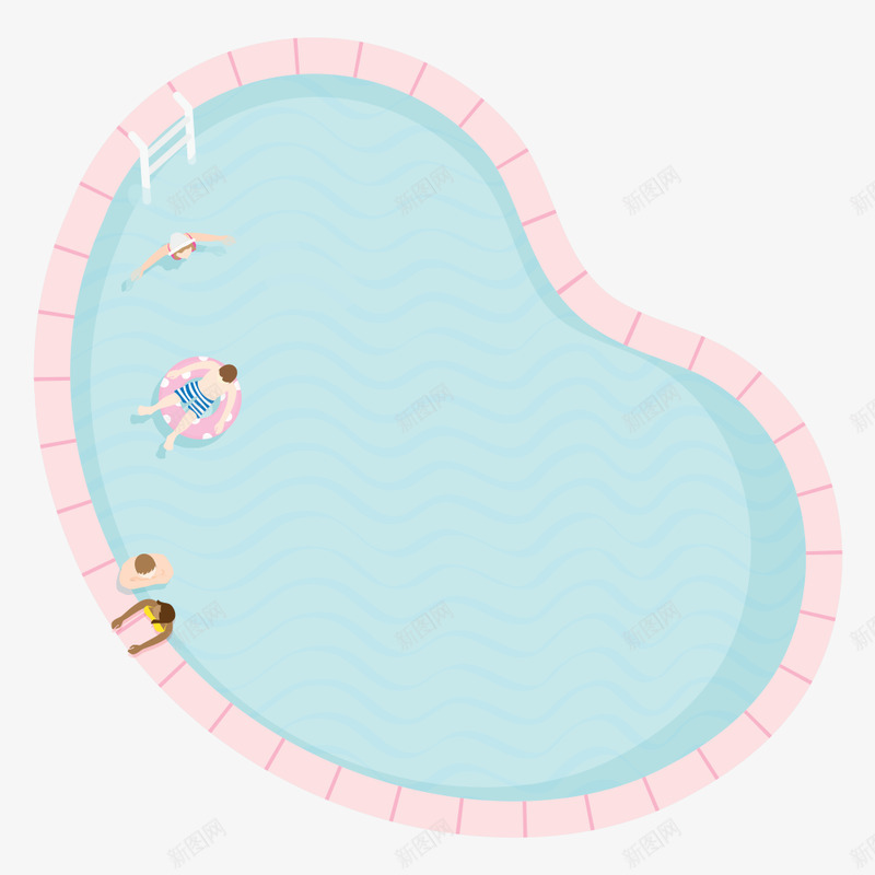 游泳池夏日png免抠素材_88icon https://88icon.com 游泳池 夏日