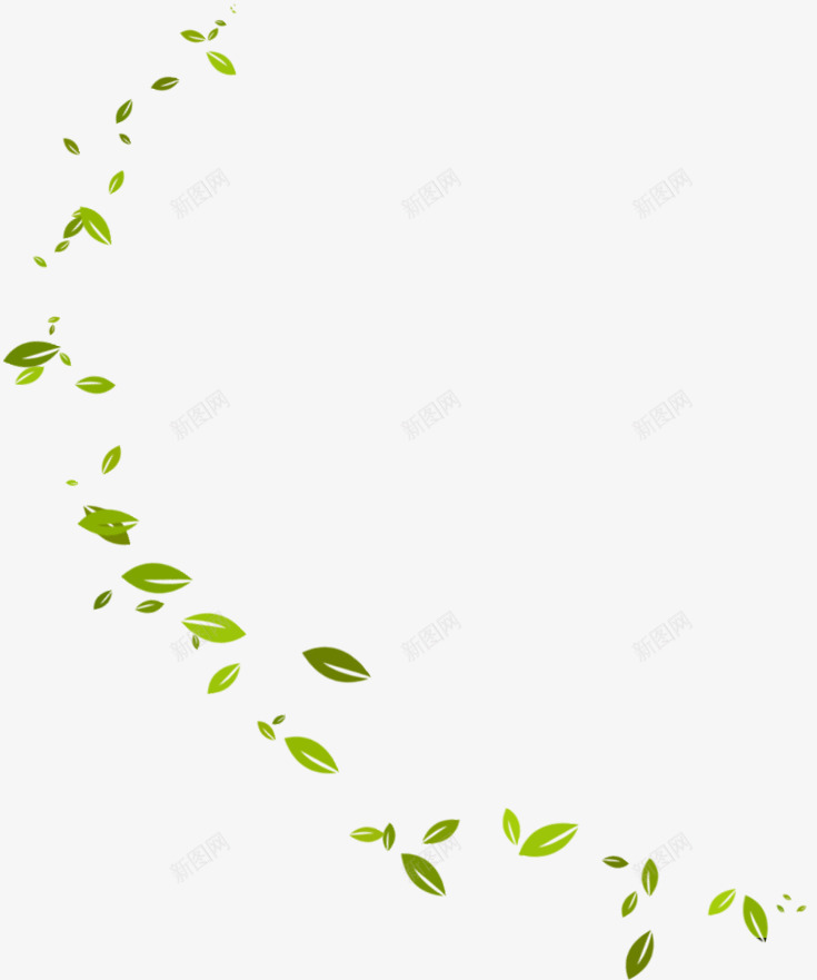 绿色枝叶漂浮壁纸漂浮壁纸png免抠素材_88icon https://88icon.com 漂浮 壁纸 绿色 枝叶