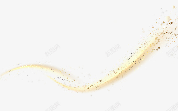 金粉丝带漂浮png免抠素材_88icon https://88icon.com 漂浮 金粉 带 丝带