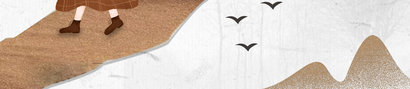 冬天手绘雪山元素图psd设计背景_88icon https://88icon.com 冬天 手绘背景 雪 艺术字 树枝装饰