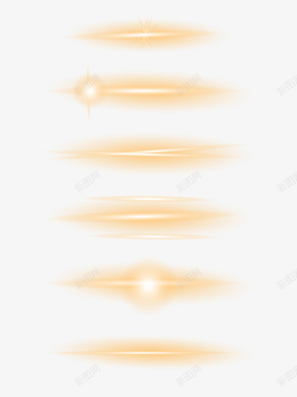 很多很多光电商png免抠素材_88icon https://88icon.com 光 光晕 弯曲光 装饰 黄色