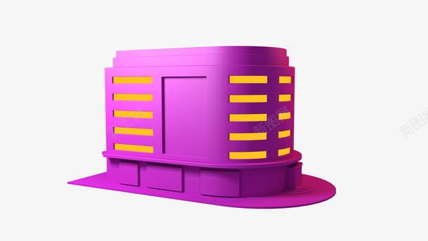 C4D建筑模型png免抠素材_88icon https://88icon.com 建筑模型 装饰素材 氛围素材 城市元素