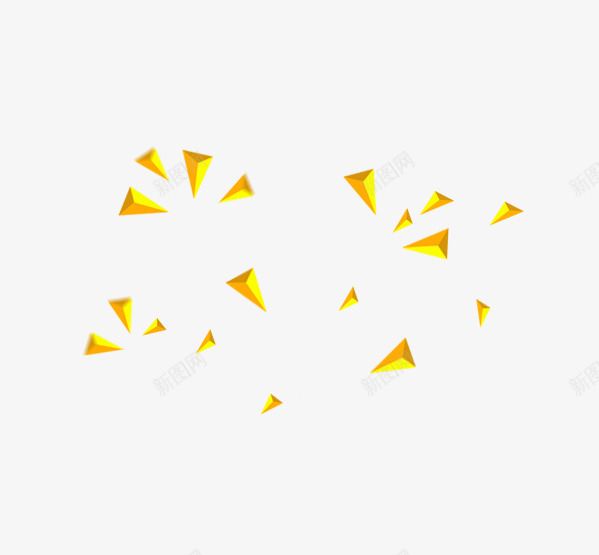 金色几何悬浮装饰png免抠素材_88icon https://88icon.com 金色 几何 悬浮 装饰