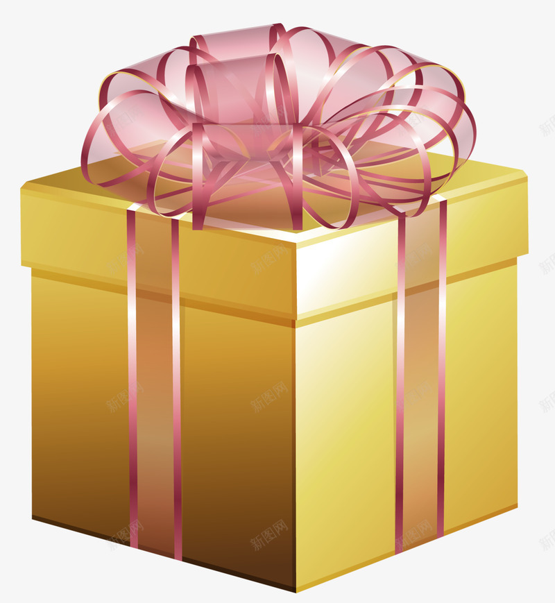 蝴蝶结包装礼盒礼物盒盒子png免抠素材_88icon https://88icon.com 蝴蝶结 包装 礼盒 礼物 盒子