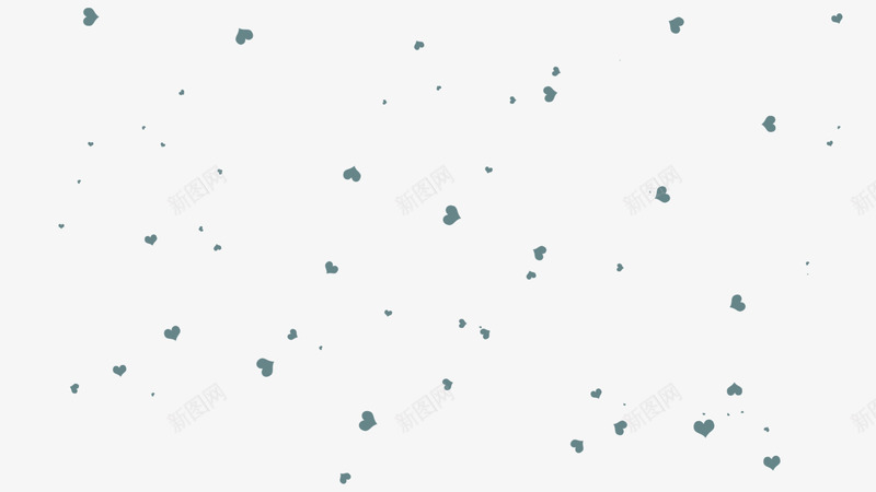 平铺爱心雾霾蓝png免抠素材_88icon https://88icon.com 平铺 爱心 雾霾
