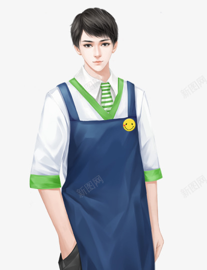 便利店男服务生png免抠素材_88icon https://88icon.com 便利店 男服 服务生