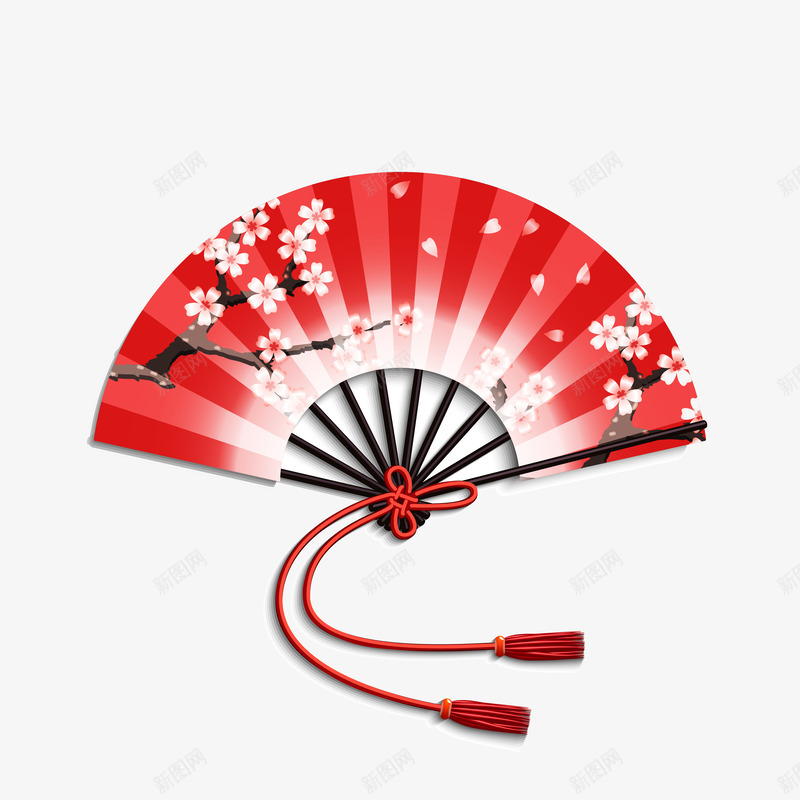 日本扇子樱花手绘png免抠素材_88icon https://88icon.com 日本 扇子 樱花 手绘