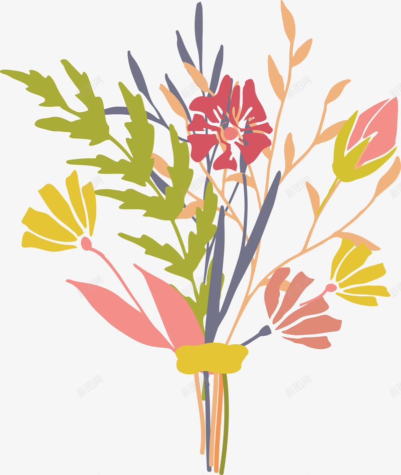 线性花草花卉组合插画16png免抠素材_88icon https://88icon.com 线性 花草 花卉 组合 插画
