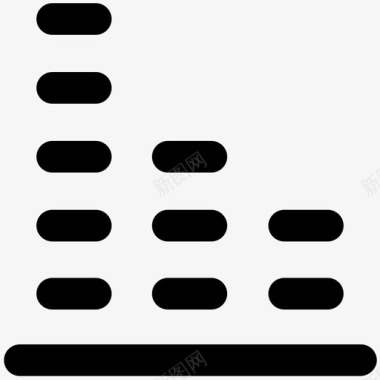 音乐波低音线音乐标志图标icon 音乐波低音线音乐标志图标