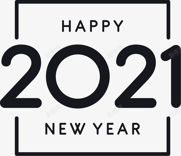 2021新年元旦数字ai免抠素材_88icon https://88icon.com 2021 新年 元旦 数字