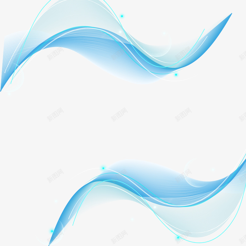 蓝色科技曲线png免抠素材_88icon https://88icon.com 蓝色 科技 曲线