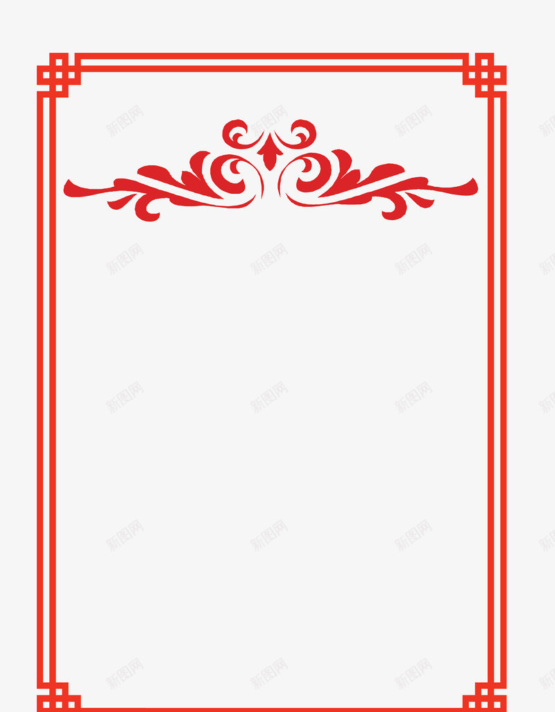 中国风传统大红色喜庆新年边框宣传栏文本框设计png免抠素材_88icon https://88icon.com 中国 国风 传统 大红 红色 喜庆 新年 边框 宣传栏 文本 设计