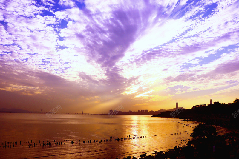 绝美深圳湾晚霞蓝天白云傍晚彩霞jpg设计背景_88icon https://88icon.com 傍晚 动漫蓝天白云图片 晚霞 海边 深圳湾 蓝天白云 风景