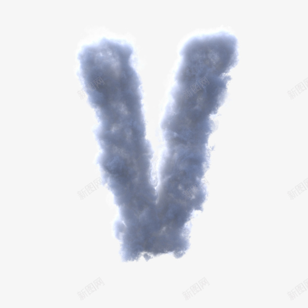 免扣元素云彩数字Vpng免抠素材_88icon https://88icon.com 免扣元素 字母 免扣字母 免扣云彩字母