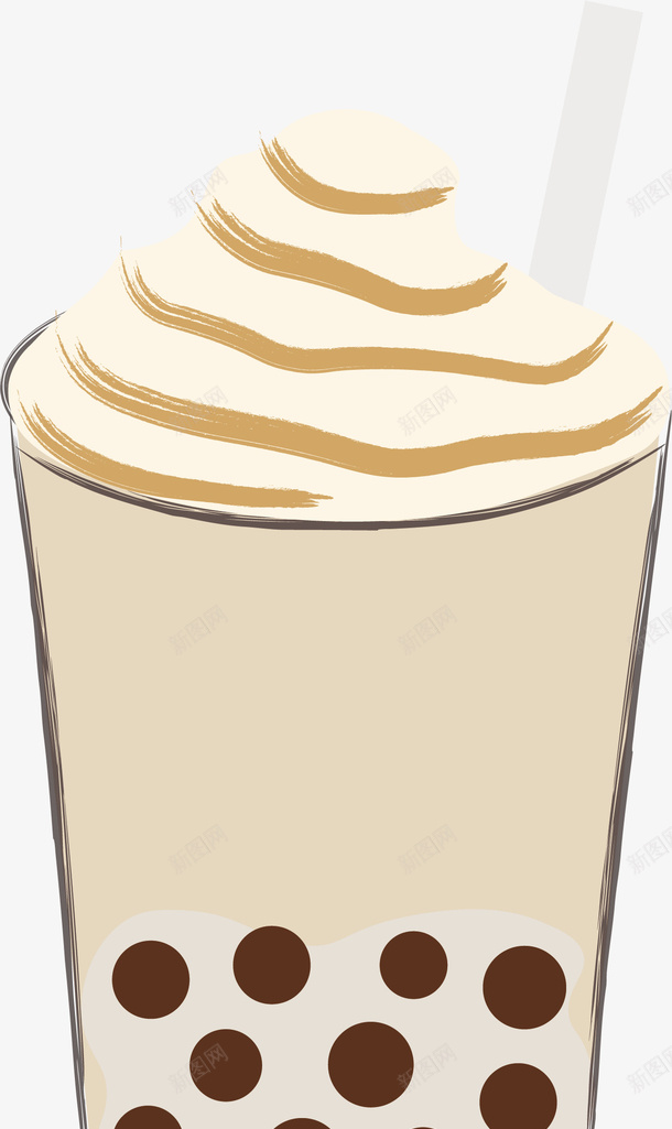 雪顶珍珠奶茶png免抠素材_88icon https://88icon.com 动画 卡通图珍珠奶茶 奶油顶 奶盖茶 奶茶 奶茶杯 手绘 招牌奶茶 珍珠奶茶 珍珠奶茶免抠图 珍珠奶茶图片下载