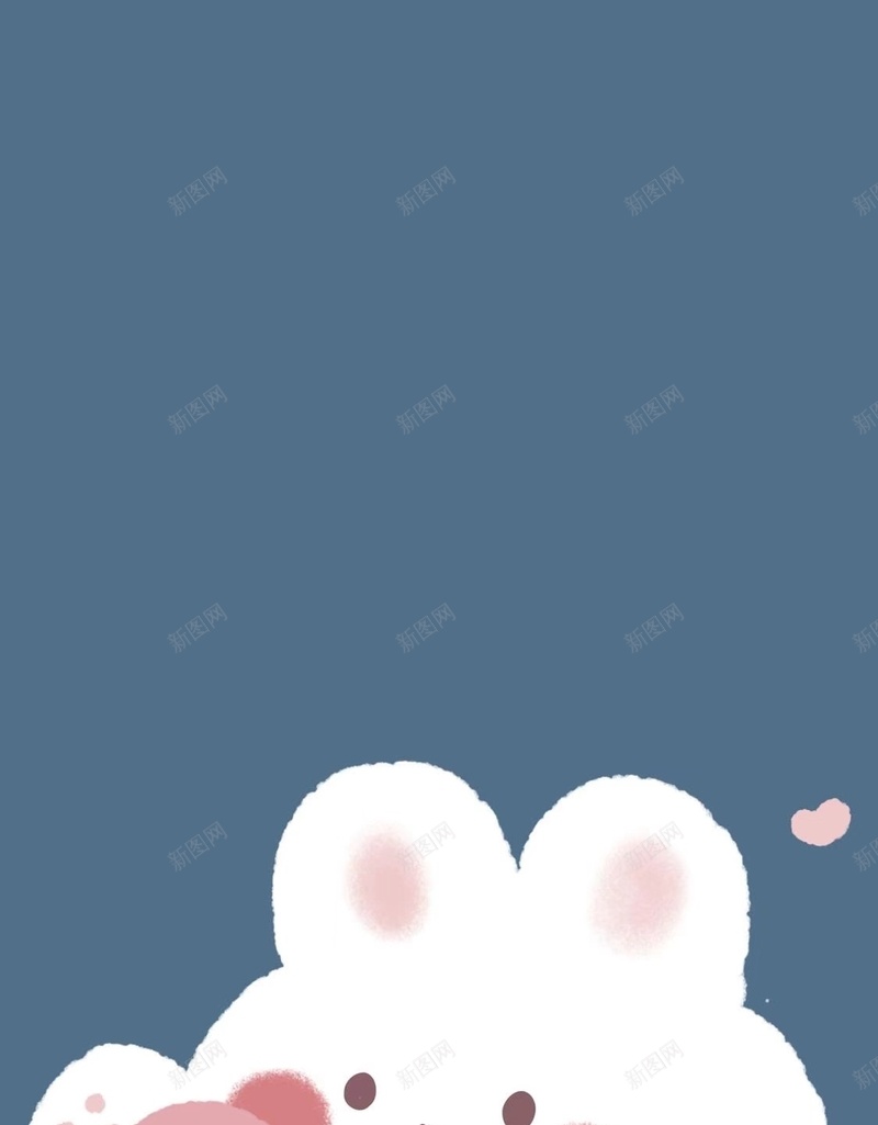 蓝色可爱兔子背景图jpg设计背景_88icon https://88icon.com 儿童拍照背景 兔子 卡通 可爱 蓝色