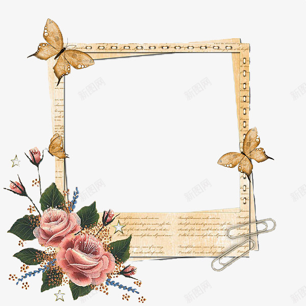 带花蝴蝶边框png免抠素材_88icon https://88icon.com 出图框 图形框 图形框框 婚礼图框 字符框 文字框 文艺花边框 方框 框 花西子图框 花边款