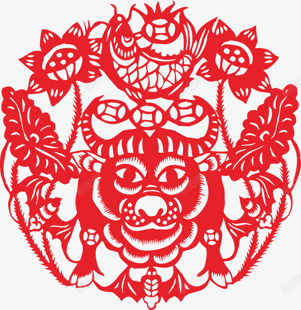 牛年剪纸素材png免抠素材_88icon https://88icon.com 中国年 中国风素材 传统年 剪纸 剪纸牛 剪纸矢量 剪纸素材 动物 小动物剪纸 新年剪纸 新年素材 春节剪纸 春节素材 牛剪纸 牛年 牛年剪纸 生肖 节日素材