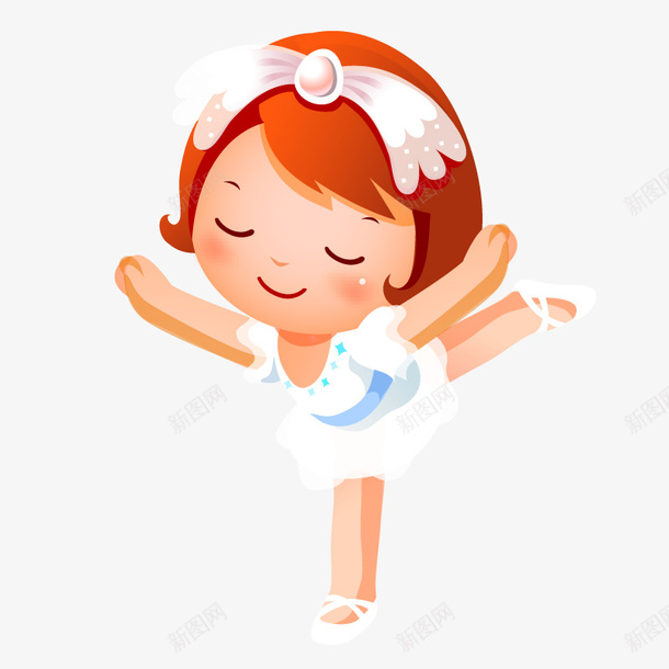 穿小白裙跳舞的小女孩png免抠素材_88icon https://88icon.com MG 卡通 女孩 小女孩 白裙子 舞蹈