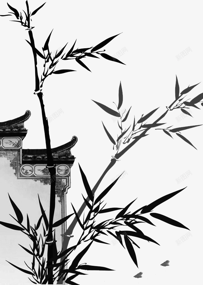 模板水墨竹子古典中国风竹子png免抠素材_88icon https://88icon.com 竹子 模板 水墨 古典 中国 国风