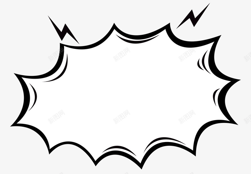 分享手绘漫画风对话框小png免抠素材_88icon https://88icon.com 分享 手绘 漫画 画风 对话框