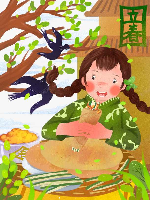 手绘立春燕子卡通人物元素图psd免抠素材_88icon https://88icon.com 元素图 卡通人物 手绘 春天 燕子 立春 黑色燕子