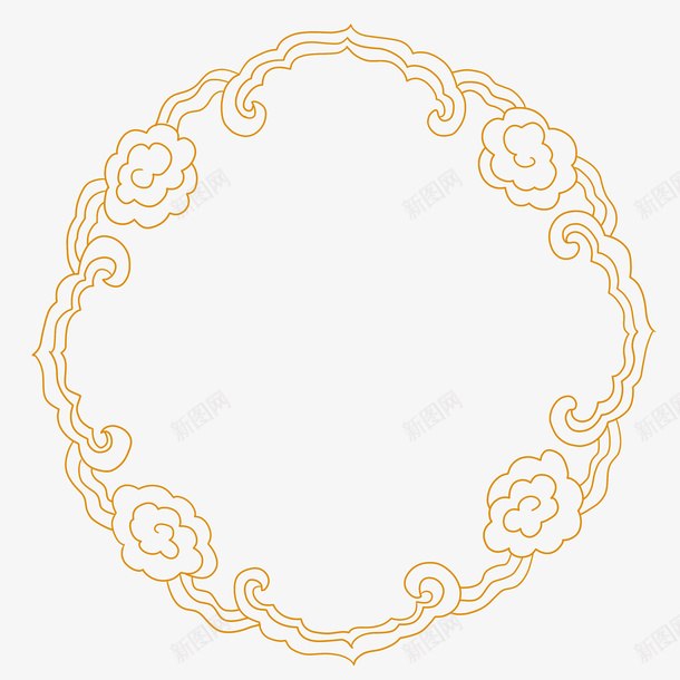 花纹圆形设计png免抠素材_88icon https://88icon.com 圆形元素边框 祥云方形边框素材 中国风边框素材 中国风 边框 中国风边框 节气 节日 中国风边框元素