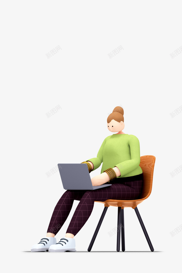 卡通插画3D小人png免抠素材_88icon https://88icon.com 卡通 插画 3D 小人