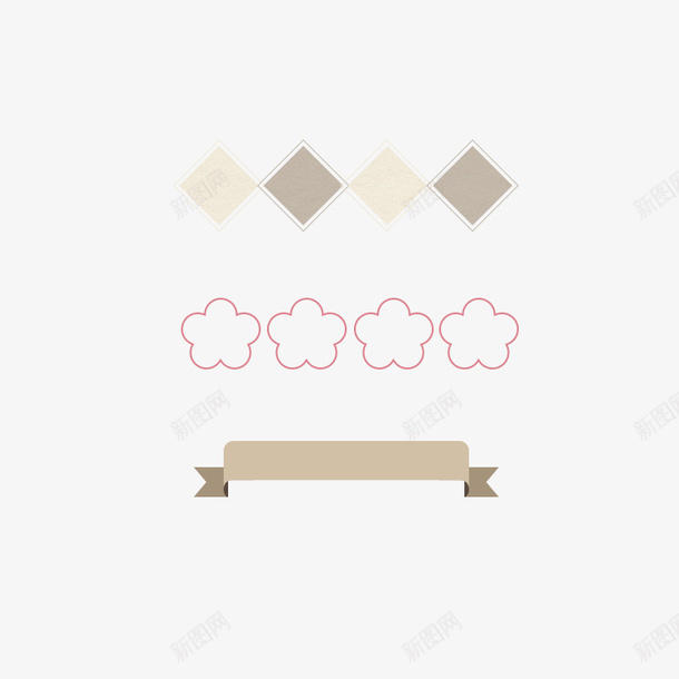 日系和风标题边框psd免抠素材_88icon https://88icon.com 边框 和风 标题 装饰