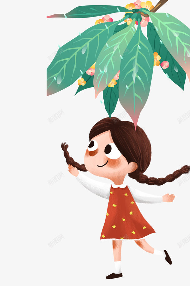 春天植物装饰卡通人物元素psd免抠素材_88icon https://88icon.com 春天 植物装饰 卡通人物 元素图