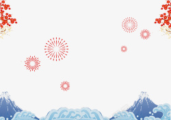 中国风元素梅花云纹烟花png图片下载 中国风元素梅花云纹烟花素材