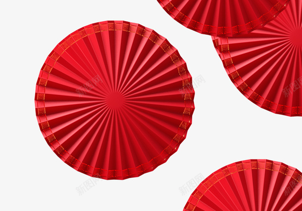 中国风扇子红色扇形装饰扇子过年元素png免抠素材_88icon https://88icon.com 中国风扇子 卡通樱花红色扇子 红色扇形 装饰扇子 过年元素