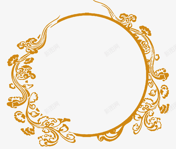 花纹圆形边框元素png免抠素材_88icon https://88icon.com 圆形元素边框 祥云方形边框素材 中国风边框素材 中国风 边框 中国风边框 节气 节日 中国风边框元素