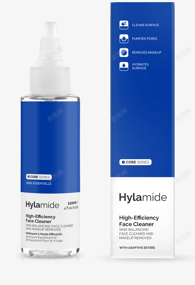 High Efficiency Face Cleaner 120ml精修png免抠素材_88icon https://88icon.com 精修