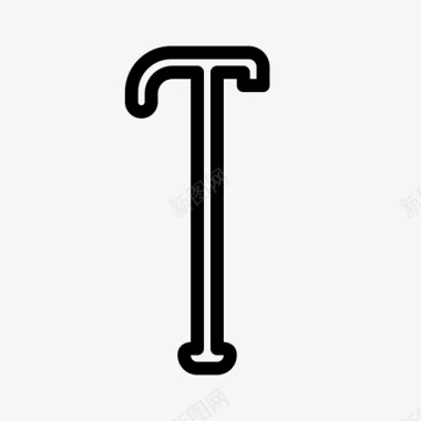 拐杖老旧的图标icon 拐杖老旧的图标