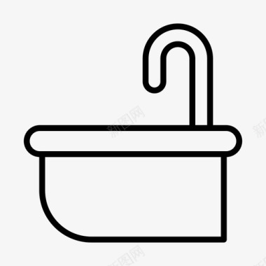 浴室浴缸休息室图标icon 浴室浴缸休息室图标