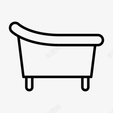 浴室浴缸休息室图标icon 浴室浴缸休息室图标