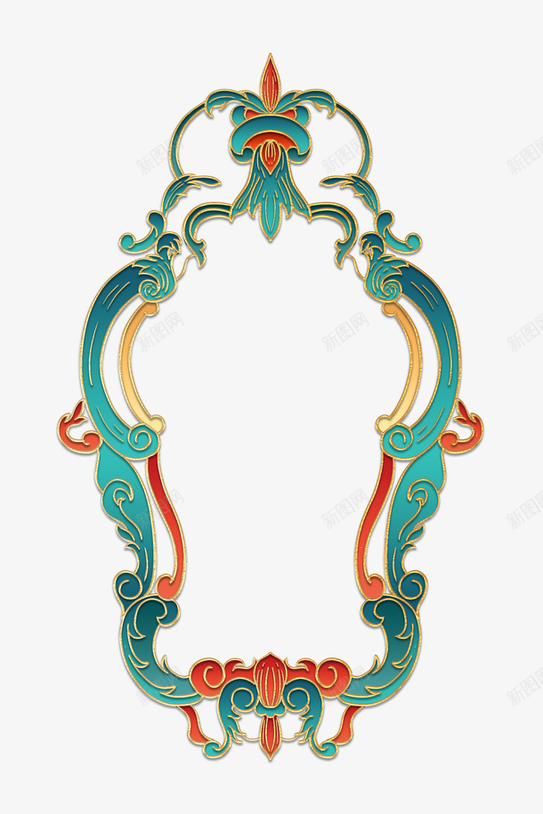 中国风国潮风框png免抠素材_88icon https://88icon.com 中国风 国潮风 立体 框