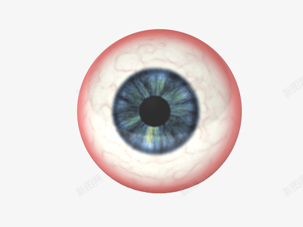 3D眼珠仿真png免抠素材_88icon https://88icon.com 器官 仿真 眼睛 红血丝