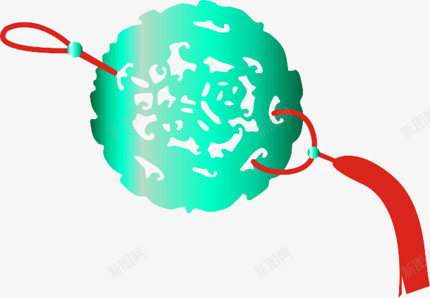 古代玉佩素材png免抠素材_88icon https://88icon.com 古代玉佩 古佩 古玉 古风 玉 玉佩 红色 绿色